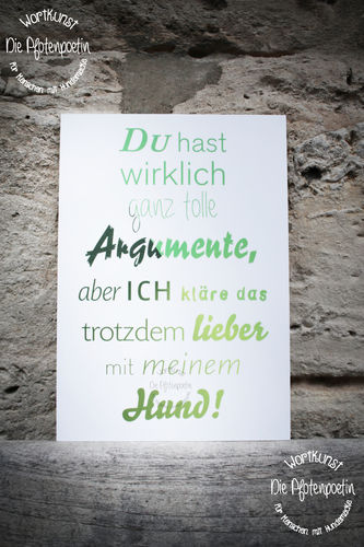 Hartschaum-Schild DIN A 5 - Tolle Argumente